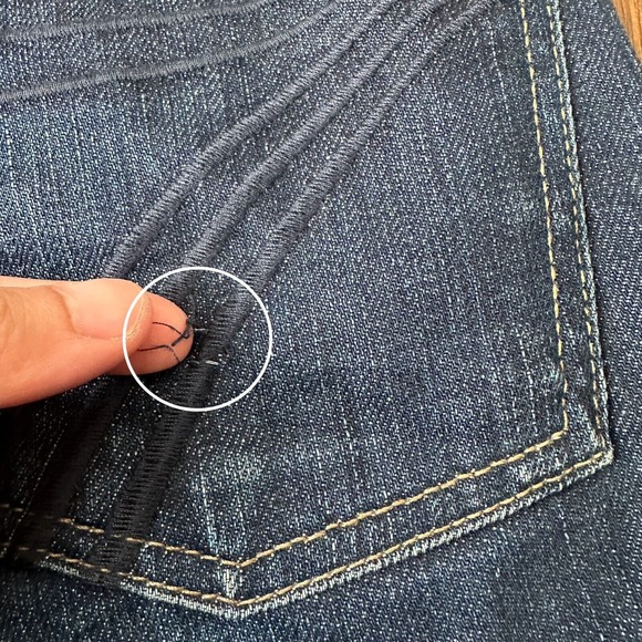 7 FOR ALL MANKIND Dojo Low Rise Flare Jeans Distressed *SEE DESC* - Picture 3 of 16